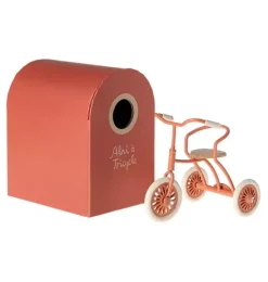 Janie and Jack Dolls-Abri &agrave; tricycle, Mouse  - coral