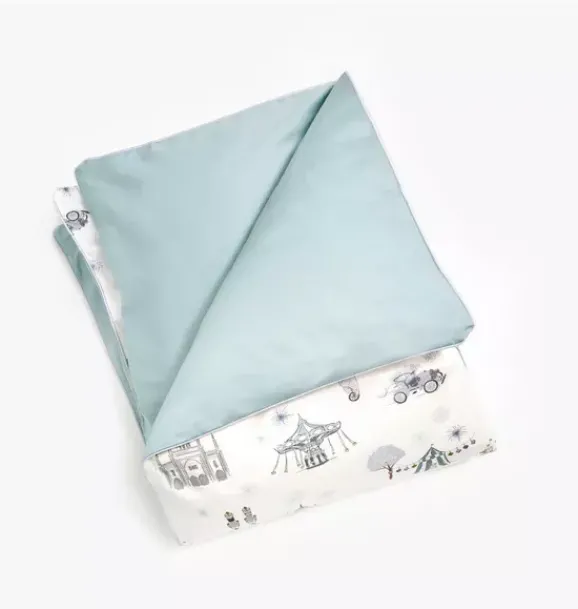 Janie and Jack Nursery|Blankets And Quilts-Adventures in Wonderland Baby Duvet Set - aqua