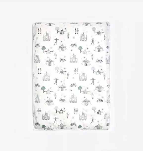 Janie and Jack Nursery|Blankets And Quilts-Adventures in Wonderland Baby Duvet Set - aqua
