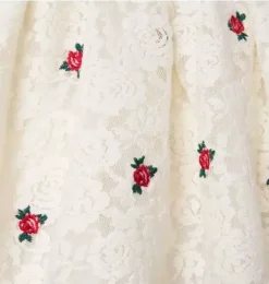 Janie and Jack Skirts & Shorts-American Girl&reg; x Holiday Rose Skirt cream and sugar rose