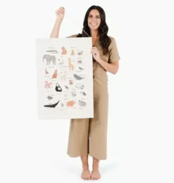 Janie and Jack Art-Poster animal alphabet