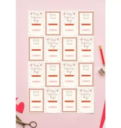 Janie and Jack Stationery-Animal Menagerie - Class Set of 32 Valentine's multi