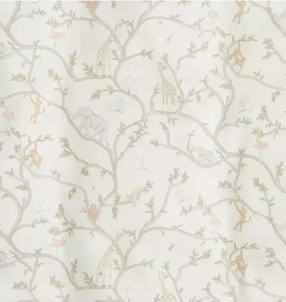 Janie and Jack Nursery|Sheets-Animal Parade Crib Sheet - ivory