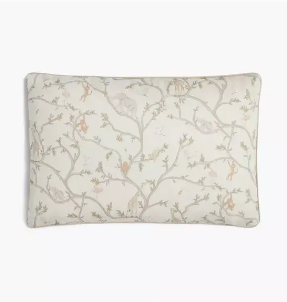 Janie and Jack Bedding Basics-Animal Parade Toddler Pillow Set - ivory