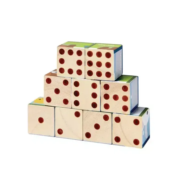 Janie and Jack Development Toys-Animal Puzzle Cubes multi