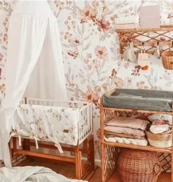 Janie and Jack Wallpaper-Autumn Meadow White Wallpaper multi