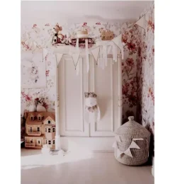 Janie and Jack Wallpaper-Autumn Meadow White Wallpaper multi