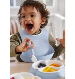 Janie and Jack Feeding Accessories-Baby Bib 2-Pack, Yellow / Blue