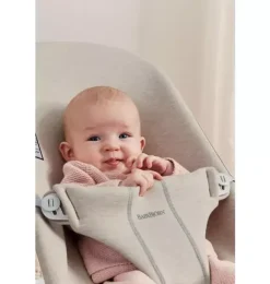 Janie and Jack Baby Activity-Baby Bouncer Bliss, 3D Jersey, light beige