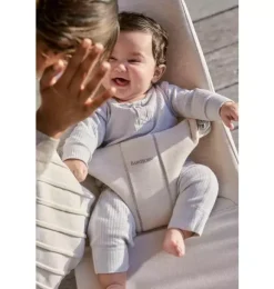 Janie and Jack Baby Activity-Baby Bouncer Bliss, 3D Jersey, light beige