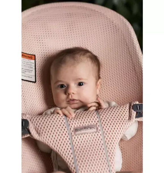 Janie and Jack Baby Activity-Baby Bouncer Bliss, Mesh, pearly pink