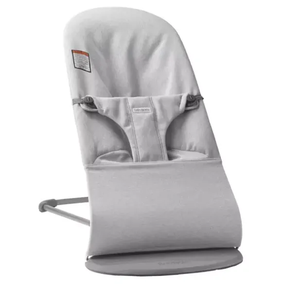 Janie and Jack Baby Activity-Baby Bouncer Bliss, Woven, Light Gray Melange light grey