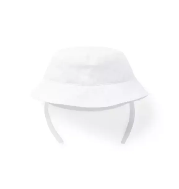 Janie and Jack Accessories|Baby-Baby Bucket Hat white