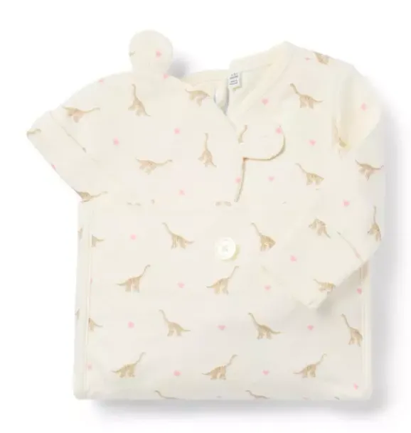 Janie and Jack Sets|Sets-Baby Bundle of Love Valentine Gift Set jet ivory dinosaur heart