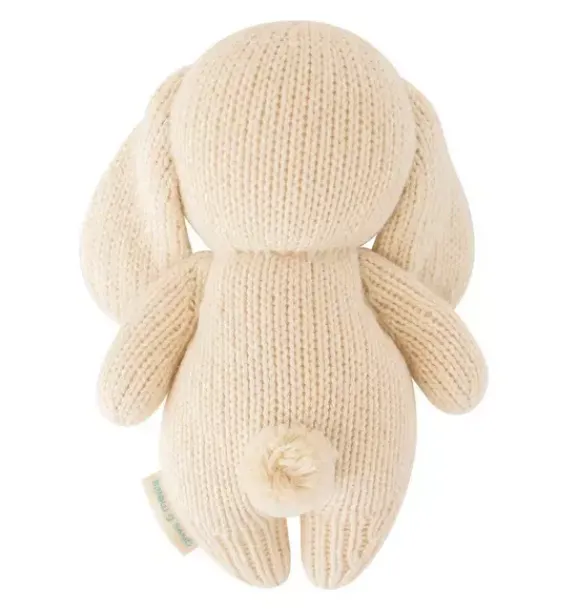 Janie and Jack Stuffed Animals-Baby bunny oatmeal light beige