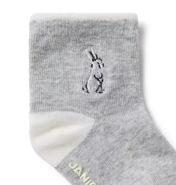 Janie and Jack Shoes & Accessories|Shoes & Accessories-Baby Bunny Sock classic grey heather