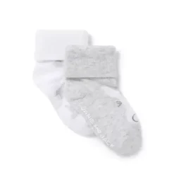 Janie and Jack Shoes & Accessories|Shoes & Accessories-Baby Bunny Sock 2-Pack classic grey heather and white