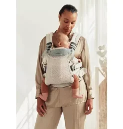 Janie and Jack Baby Carriers-Baby Carrier Harmony, 3D Mesh, cream