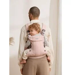 Janie and Jack Baby Carriers-Baby Carrier Harmony, Woven, light pink