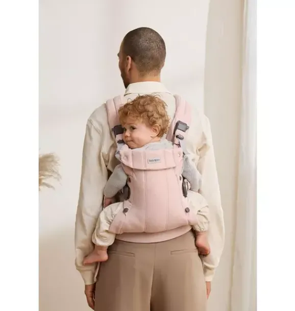 Janie and Jack Baby Carriers-Baby Carrier Harmony, Woven, light pink