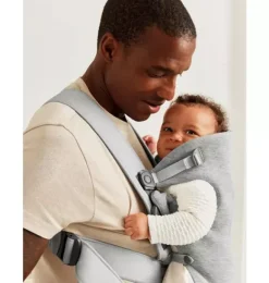 Janie and Jack Baby Carriers-Baby Carrier Mini, 3D Jersey, light gray
