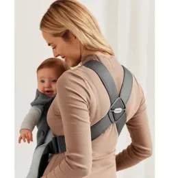 Janie and Jack Baby Carriers-Baby Carrier Mini, 3D Jersey, dark gray