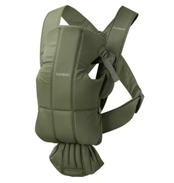 Janie and Jack Baby Carriers-Baby Carrier Mini, Woven, dark green