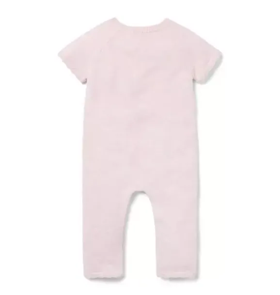 Janie and Jack One-pieces & Rompers-Baby Crochet One-Piece soft pink heather