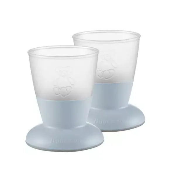 Janie and Jack Feeding Accessories-Baby Cup 2-Pack, Blue powder blue
