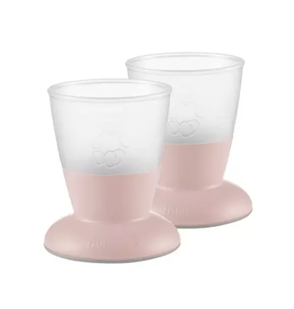 Janie and Jack Feeding Accessories-Baby Cup 2-Pack, Pink powder pink