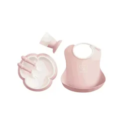 Janie and Jack Feeding Accessories-Baby Dinner Set, powder pink