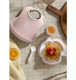 Janie and Jack Feeding Accessories-Baby Dinner Set, powder pink