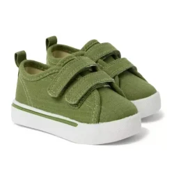 Janie and Jack Shoes & Accessories-Baby Double Strap Sneaker green bean