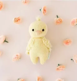 Janie and Jack Stuffed Animals-Baby duckling light/pastel yellow