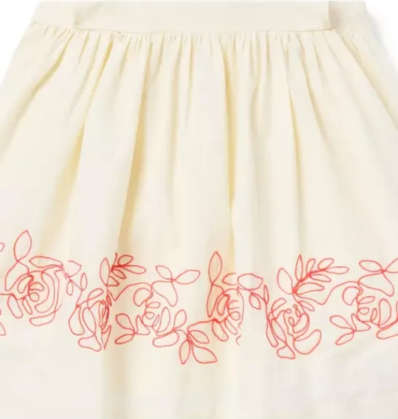 Janie and Jack Dresses-Baby Embroidered Floral Border Dress freshwater pearl