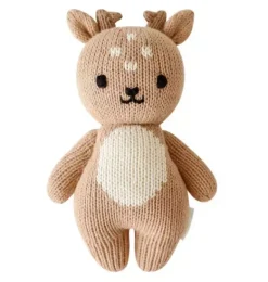 Janie and Jack Stuffed Animals-Baby fawn light/pastel brown
