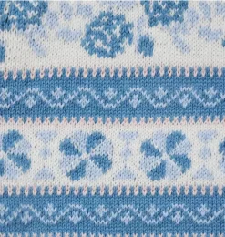 Janie and Jack Pants-Baby Floral Fair Isle Pant cream and sugar fair isle