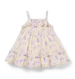 Janie and Jack Dresses-Baby Floral Ruffle Dress freshwater pearl floral
