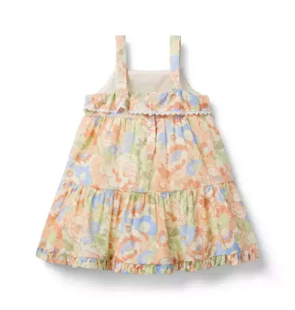Janie and Jack Online Exclusives|Dresses-Baby Floral Tiered Dress dusty pink floral