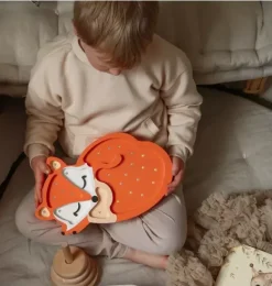 Janie and Jack Lighting-Baby Fox Lamp orange