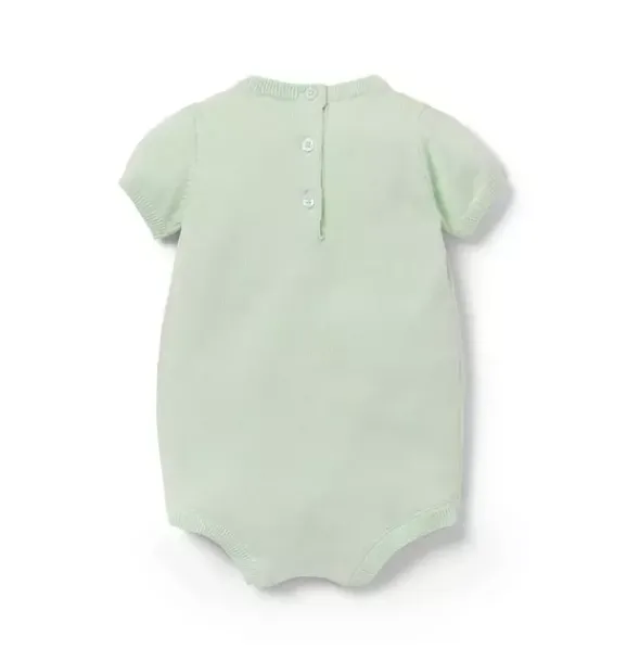 Janie and Jack One-pieces & Rompers|One-pieces & Rompers-Baby Giraffe Knit Romper pale blue