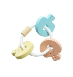 Janie and Jack Development Toys-Baby Key Rattle - Pastel multi