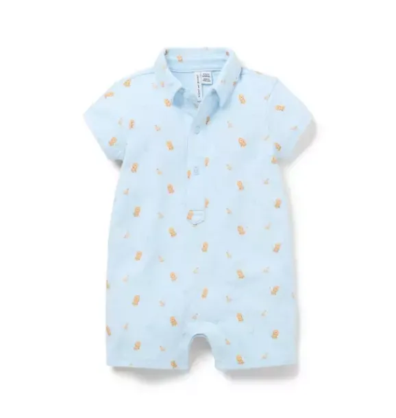 Janie and Jack One-pieces & Rompers-Baby Lion Romper bundle blue lion
