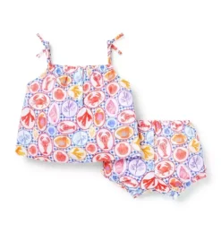 Janie and Jack Sets-Baby Ocean Icon Matching Set white ocean icon