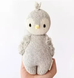 Janie and Jack Stuffed Animals-Baby penguin light/pastel grey