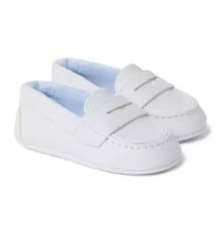 Janie and Jack Shoes & Accessories-Baby Penny Loafer white