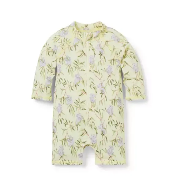 Janie and Jack Rash Guards|One-pieces-Baby Recycled Koala Rash Guard Swimsuit pale pistachio koala