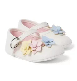 Janie and Jack Shoes & Accessories-Baby Rosette Ballet Flat white