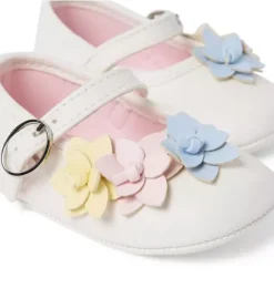Janie and Jack Shoes & Accessories-Baby Rosette Ballet Flat white