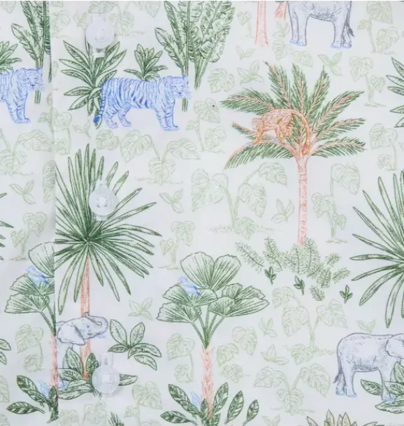 Janie and Jack Online Exclusives|One-pieces & Rompers-Baby Safari Toile Romper white safari toile